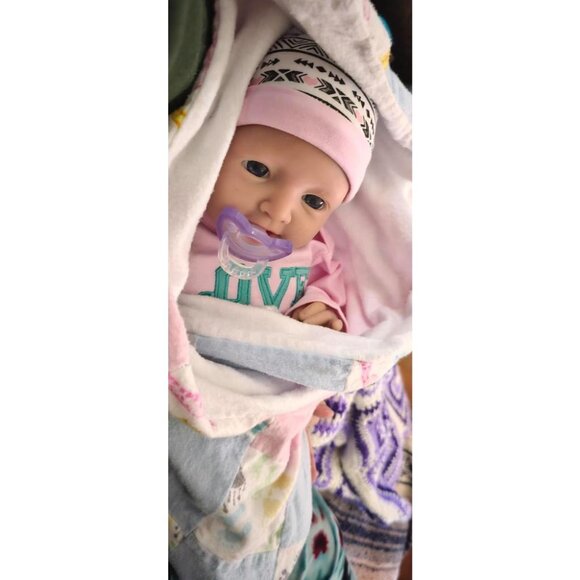 🆕20 inch Full Body Silicone Baby Dolls Girl With Realistic Two Lower Teeth - Picture 2 of 8